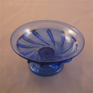 Dish - Blue with foot