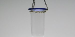 Lamp - Venetian, clear with blue accents
