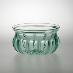 Roman Ribbed Bowl - Aqua