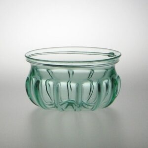 Roman Ribbed Bowl - Aqua